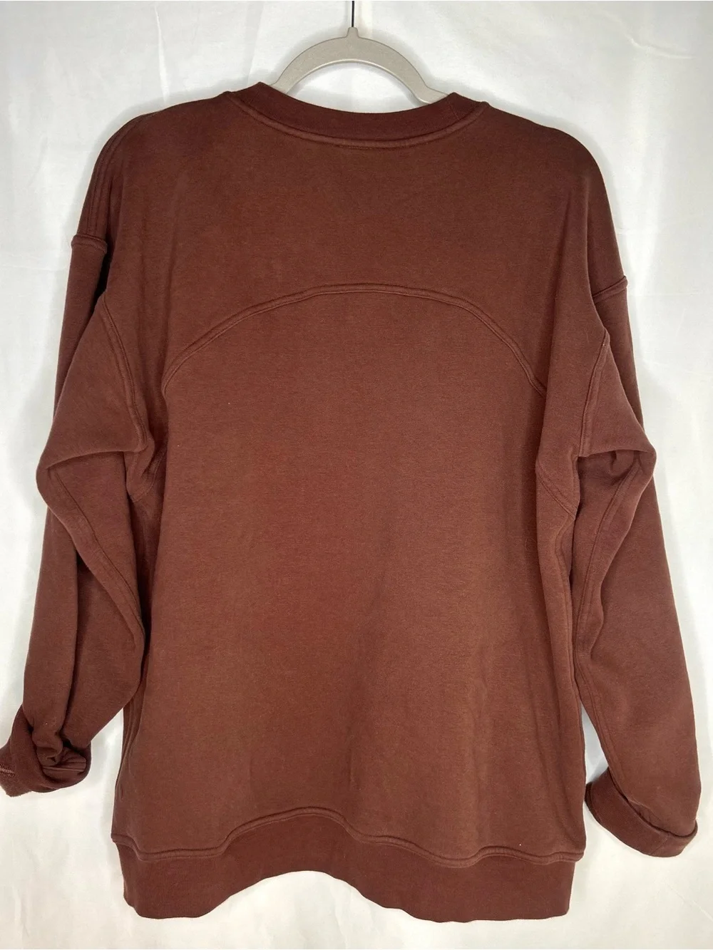 lululemon athletica Brown Crewneck Logo Sweatshirt